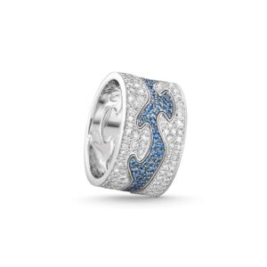 georg jensen pavé tre del safir diamant